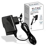 V-TAC Alimentatore 12V 18W 1,5A per Telecamere, Strisce LED, Modem - Trasformatore Plug&Play con Spina Corrente Casa per Schermi e Apparecchiature Elettroniche - Input AC 100-240V 50/60Hz