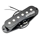 Wilkinson LOW GAUSS Vintage Tono Manico Ceramico Pickup Single Coil per Chitarra Stile Strat,Nero