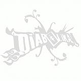 Diabolika - pre-spaced sticker - silver color - 20cm