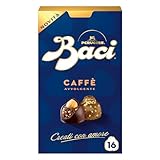 BACI PERUGINA Caffè Cioccolatini Fondenti ripieni al Gianduia, Scatola 200g