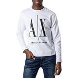 ARMANI EXCHANGE Icon Project, Felpa Uomo, Bianco (White 1100), L