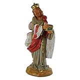 STATUINA CM 30 RE BIANCO A PIEDI (3) PRESEPE FONTANINI T/L Made in Italy