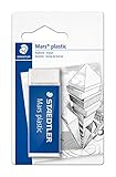 Staedtler Mars plastic, gomma per cancellare, colore bianco, senza ftalati né lattice, ottime prestazioni e lunga durata, 526 50 BKD