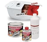 POWER TANK - Trattamento Serbatoio Moto (8/10 Litri) Kit Piccolo Small 350 gr per interno Serbatoi Elimina la Ruggine Ripara Protegge Arrugginito da Moto Vespa Ciao Ciclomotore d Epoca con Antiruggine