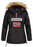 Geographical Norway Boomera Giacca, Nero, XXL Donna