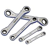 Clarke PRO40 5-Pce Angle Head Ratchet Spanner Set - Imperial-PRO40