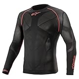 Alpinestars Ride Tech V2 Top Long Sleeve Summer, Black/Red, XL/XXL