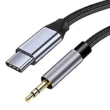 GIMIRO Cavo audio USB C a Aux Cavo jack stereo da 3,5 mm - cavo audio tipo C per auto, cuffie, tablet, stereo domestici, computer portatile(Type C to Aux 1,5M)