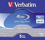 Verbatim 43748 Blu-ray registrabile (BD-R), Confezione da 5