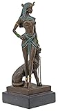 Scultura Cleopatra in bronzo anticato figura statue 26cm