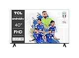 TCL 40S5401A, Smart TV 40” FHD con Android TV – HDR & Micro Dimming – Compatibile con Google Assistant, Chromecast e Google Home, design sottile