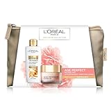 L Oréal Paris Pochette Regalo Age Perfect Golden Age con Crema Rosa Giorno e Latte Detergente, Trattamento Fortificante e Anti-Cedimento, 50 ml + 200 ml