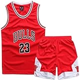 FUTERLY Completo Basket Bambino,2 Pezzi Completo Basket Ragazzo,Divisa Basket Bambino,Maglia Basket Bambino,Canotta Basket Bambino e Pantaloncini,Completino Basket Bambino 12-14 Anni,XXL