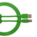 Cavo UDG USB 2.0 (A-B) dritto verde 2M - Audio ottimizzato UDG Ultimate Audio per DJ e produttori per massimizzare le loro prestazioni