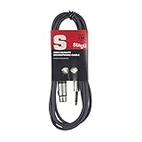 Stagg SMC3XP Cavo S Serie da XLRf to Jack 6,3 mm, 3m, Nero