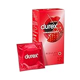 Durex Emoji - Preservativi aromatizzati alla fragola, confezione da 12