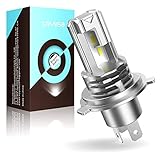 KOYOSO H4 LED 5000LM 25W Lampadine Compatibile 12V Moto Scooter Abbaglianti e Anabbaglianti, Confezione da 1