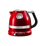 KitchenAid Artisan 1.5 L Bollitore, 2400 W, 5 Cups, Acciaio Inossidabile, Rosso