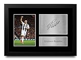 HWC Trading FR A4 Cristiano Ronaldo Juventus Regali Stampati Autografo Firmato Foto Per Gli Appassionati Di Calcio E Sostenitori - A4 Incorniciato