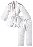 DANRHO Judogi Yamanashi mit Schulterstreifen, Bianco (Weiß), 170 cm