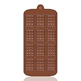 JEJA Stampi per Cioccolatini, Stampi per Cioccolatini in Silicone con 12 Cavità Antiaderenti, mini stampi per cialde, per cioccolatini, barrette di cioccolato, cialde e cioccolatini