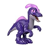 Imaginext Jurassic World - Parasaurolofo Dinosauro XL, dinosauro extra-large con luci e suoni, alto 25+ cm, mascella mobile e occhi e corno si illuminano, giocattolo per bambini, 3+ anni, HML43
