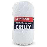 Lane Mondial Crilly Filato 100% Acrilico (Bianco) 100