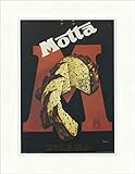 Biller Antik Panettone Motta Milano Severo Pozzati Sepo 1934 - Stampa artistica "Mondo della torta" 801