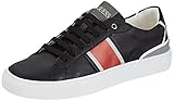 GUESS TODI Low, Sneaker Uomo, Black Red, 42 EU