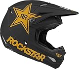 Fly Racing Kinetic Rockstar Casco Motocross (Black,M (57/58))