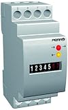 Perry 1COCO110/2 Contaore Elettromeccanico Modulare, 110 V, Grigio