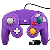 OSTENT Wired Shock Classico Controller Gamepad Joystick Joypad Compatibile per Nintendo GameCube NGC Wii Console Videogiochi Colore Viola