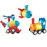 Learning Resources 1-2-3 Build It - Rocket-Train-Helicopter