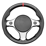 MEWANT Coprivolante auto cucito a mano per Alfa Romeo 159 TI Brera 2006-2011 Copertura Volante Accessori per Alfa