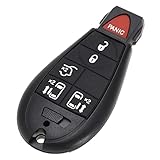 VGOL Guscio chiave remoto a 5 pulsanti per auto compatibile con Grand Voyager di ricambio Keyless Entry Remote Key Fob Case Cover Custodia Accessori automobilistici