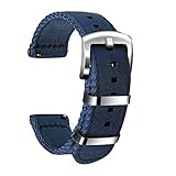 ULLCHRO Nylon Cinturini Orologi Alta qualità Orologi Bracciale Militari Esercito - 18mm, 20mm, 22mm, 24mm Cinturino Orologio Fibbia Dell acciaio Inossidabile (22mm, Navy Blue)