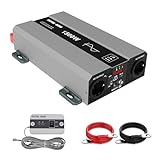 DATOUBOSS Inverter 12v 220v/230v Onda Pura 1500W/3000W, Inverter 1500W Onda Pura, Convertitore 12v 220v 1500w, Con 2 Prese EU, Uscita USB/USB-C e Display LCD, Per Camper, Camion, Casa (SAK-12v1500w)