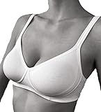 GIOS Reggiseno Cotone Canella (4 circonf. Seno 78/82, Bianco)