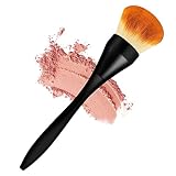 BEAUTYFACTOR Pennello Blush per le guance,pennello terra viso,pennello Contour sintetico Kabuki per polvere sciolta Blush, pennello Bronzer di trucco con maniglia ergonomica