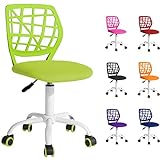 Sedia ergonomica da scrivania cameretta computer casa studio ufficio studenti adolescenti, ideale per bambini. Regolabile in altezza e girevole a 360° - Verde