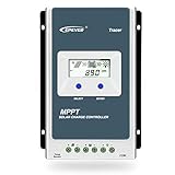 EPEVER MPPT Regolatore di Carica Solare Tracer AN Series 10A/20A/30A/40A con 12V/24V DC Identificazione Automatica della Tensione di Sistema (10A)