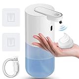 Ruucy Dispenser Sapone Automatico Schiuma, Distributore Automatico Sapone Con Sensore Infrarossi, Ricaricabile USB, Ipx5 Impermeabile, Erogatore Sapone Schiuma Muro per Cucina, Bagno