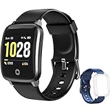 Yishark Orologio Fitness Tracker Smartwatch Activity Tracker Uomo Donna Cardiofrequenzimetro da Polso Impermeabile IP68 Smart Watch Contapassi Calorie Sonno Orologio Sportivo per Android iOS