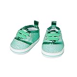 Heless-Sneaker Glitterate per Bambole, Colore Menta, Taglia 30-34 cm, Scarpe Eleganti Effetto Wow per Occasioni Speciali, 1491