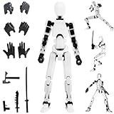 YISKY T13 Robot Action Figure, Stampa 3D di Personaggi Mobili T13, T13 Action Figure con Accessori, 13 Personaggi D azione Fai da Te, T13 Action Figure Multi-articolari, Lucky 13 Robot Action Figure