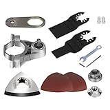 BOROCO Convertitore Kit adattatore utensile oscillante Lama per sega multifunzione Tavolo da sabbia 100 mm Kit adattatore utensile oscillante smerigliatrice angolare in alluminio da 100 mm