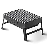 Grande 44 cm Portatile Pieghevole Barbecue Grill Carbone Leggero Barbecue Grill Strumenti per Outdoor Grilling Cottura Campeggio Escursionismo Picnic Tailgating Backpacking Party