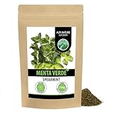 Menta verde (250g), taglio, delicatamente essiccato, puro al 100% e naturale per la preparazione di tè, menta marocchina, tisana