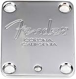 Fender Plaque manche guitare American Series Chrome