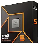 AMD Ryzen 5 9600X Processore 6 Core/12 Thread, Architettura Zen 5, 38 MB di Cache L3, TDP di 65 W, Boost di Frequenza Fino A 5,4 GHz, Socket AM5, DDR5 e PCIe 5.0, Senza Ventole